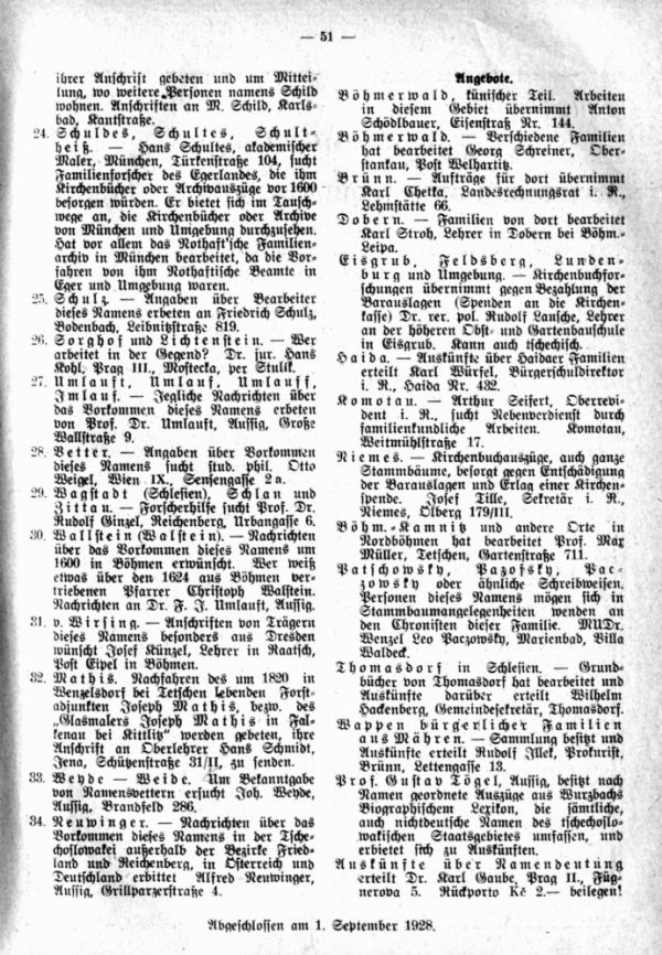 Such- und Anzeigenecke -  3