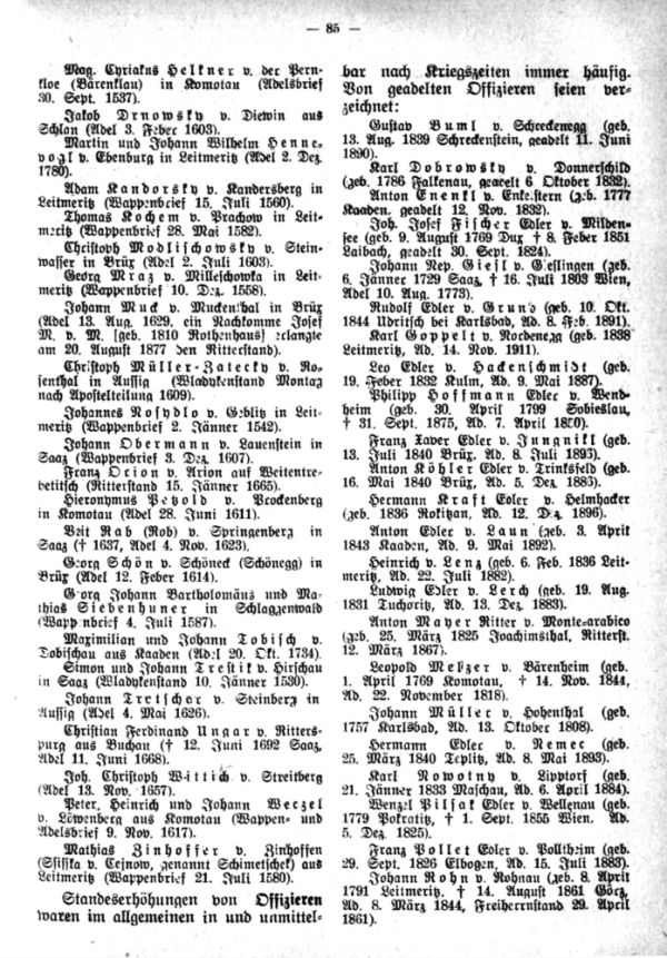 Adels- und Wappenwerber aus der Gegend des böhm. Mittel- und Erzgebirges - 4