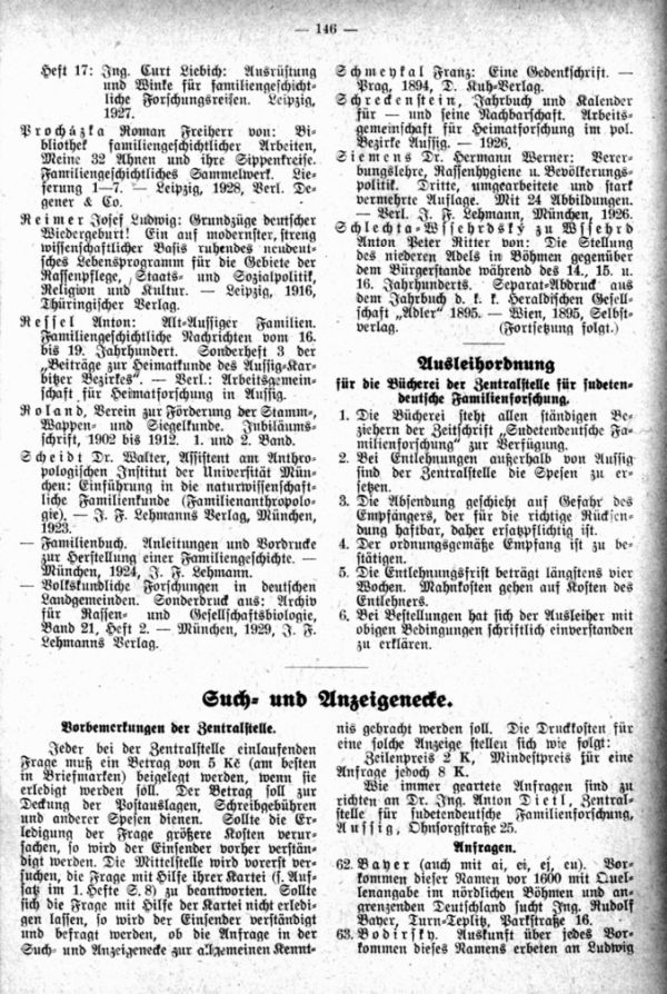 Such- und Anzeigenecke - 1