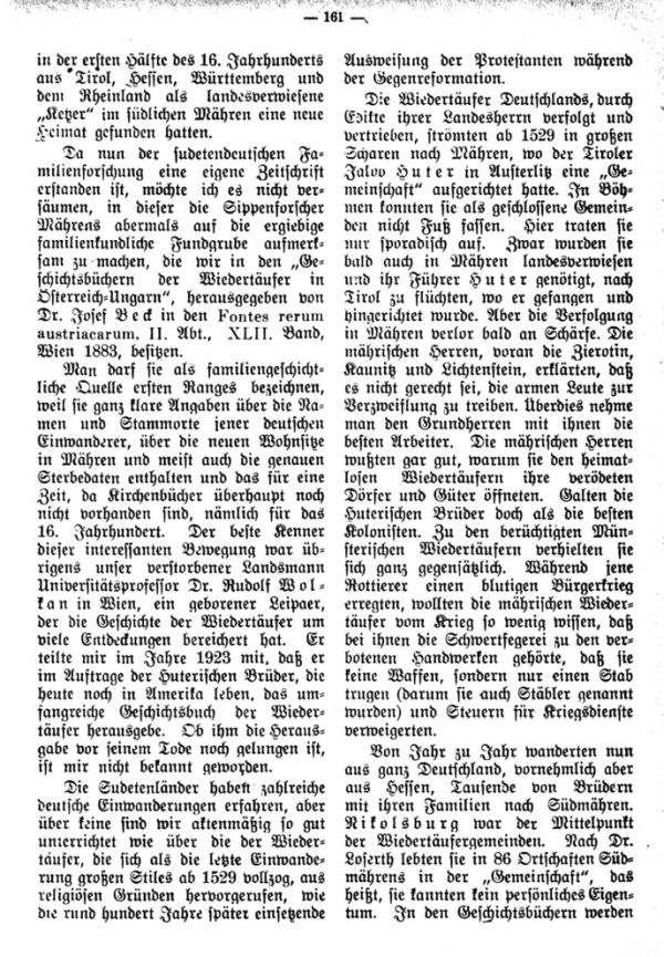 Die Geschichtsbücher der Wiedertäufer als familiengeschichtliche Quellen - 2