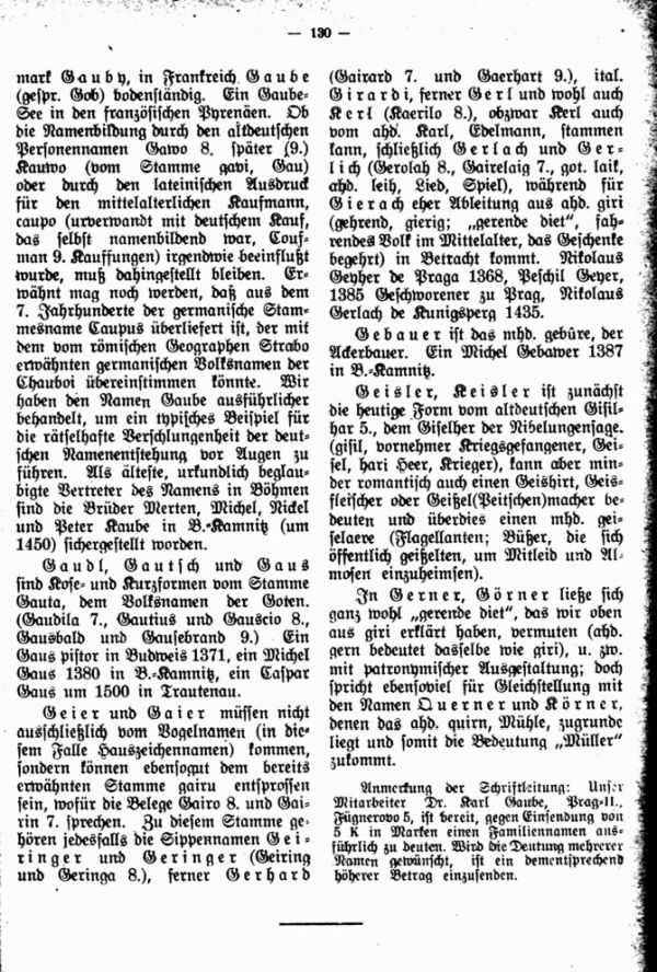 Namensdeutungsecke - 2