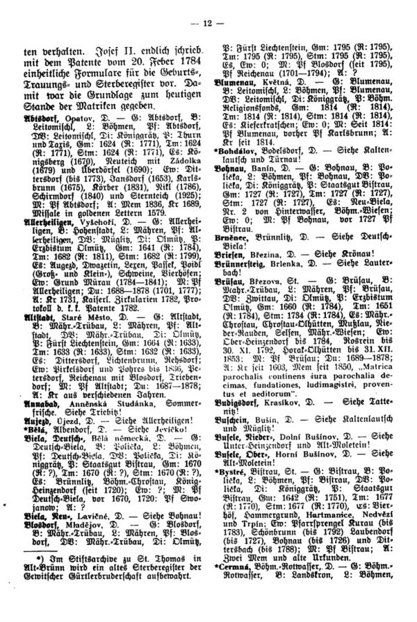 Die Kirchenbücher der Schönhengster Sprachinsel - 4