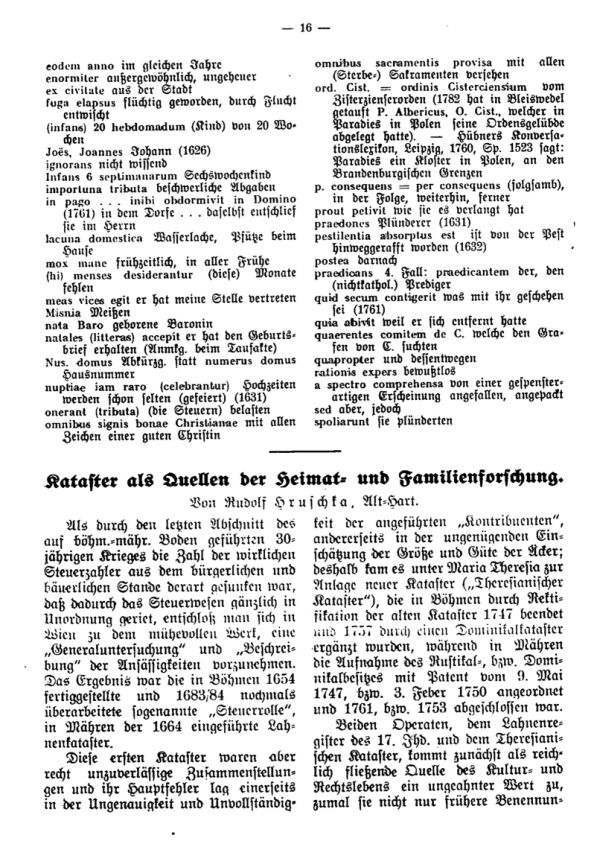 Kataster als Quellen der Heimat- u. Familienforschung - 1