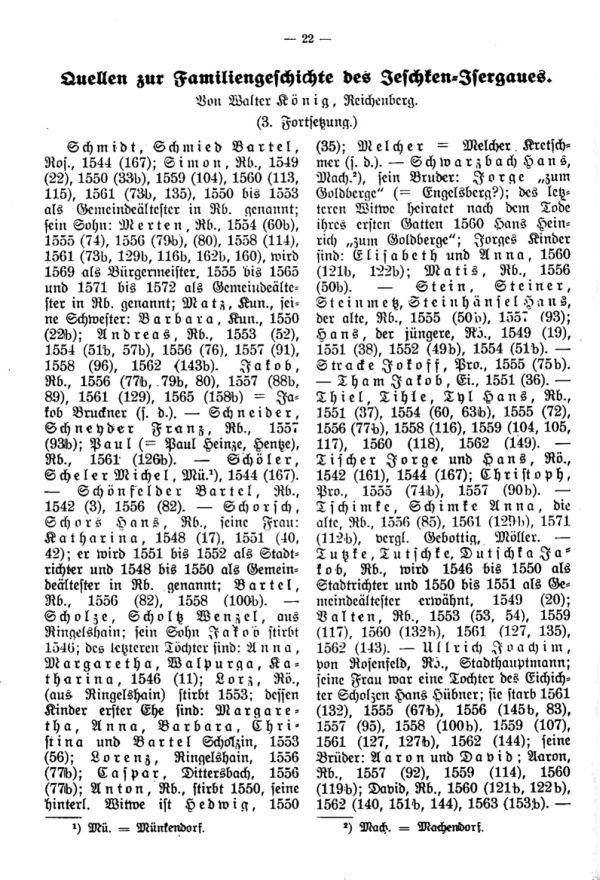 Quellen zur Familiengeschichte des Jeschken-Isergaues. (Schluß)