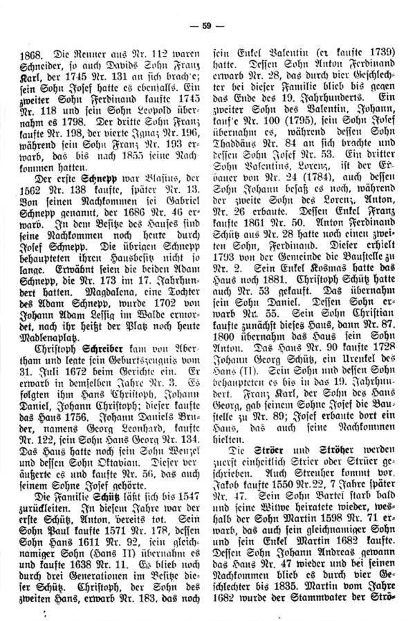 Charakteristische Namen aus Bäringen - 7