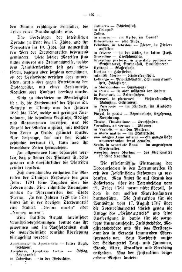 Krankheiten und Todesursachen - 2