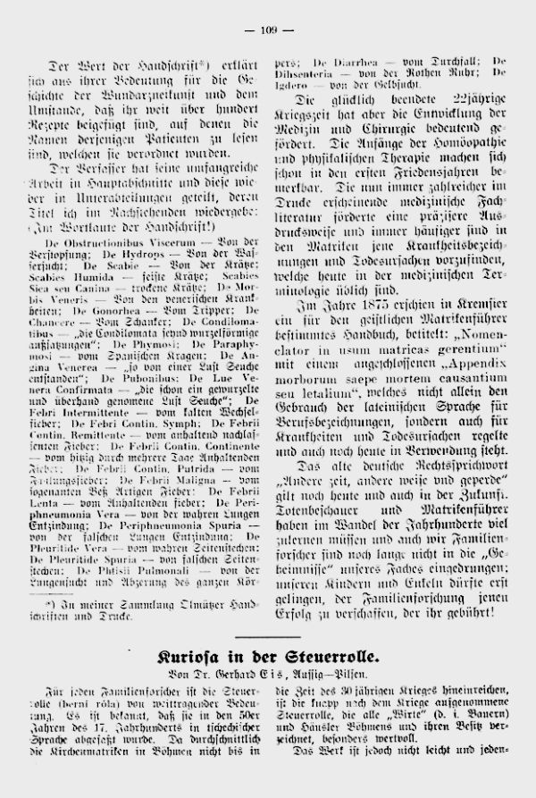 Kuriosa in der Steuerrolle