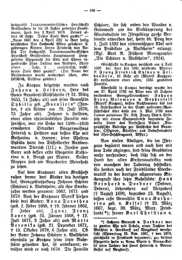 Grabsteine adeliger Herrschaftsbesitzer, Lehensmänner und Beamter im Iser-Jeschkengau - 2