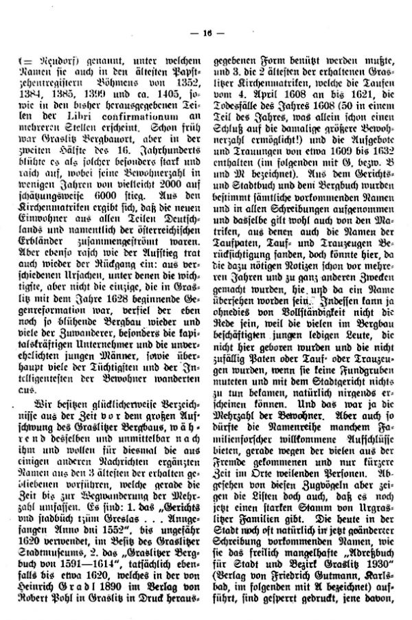 Alt-Graslitzer Familiennamen - 2