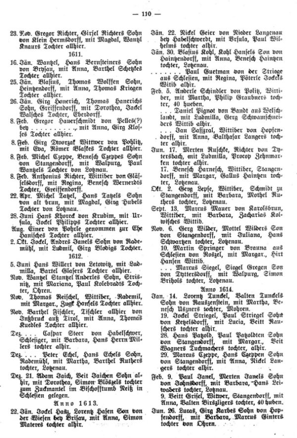 Fremde Heiraten in den Zwittauer Trau-Matriken - 4