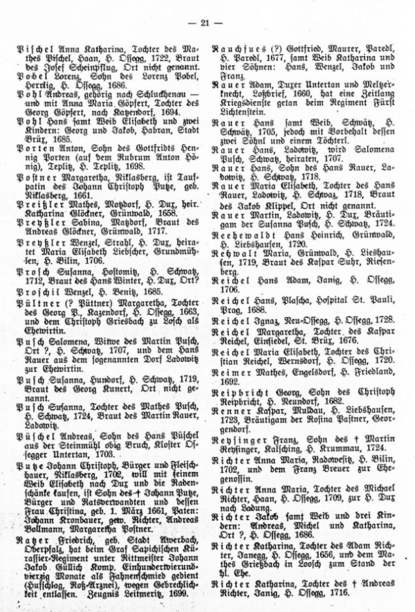 Weglaßbriefe im Stadtarchiv Oberleutensdorf (Schluß) - 3