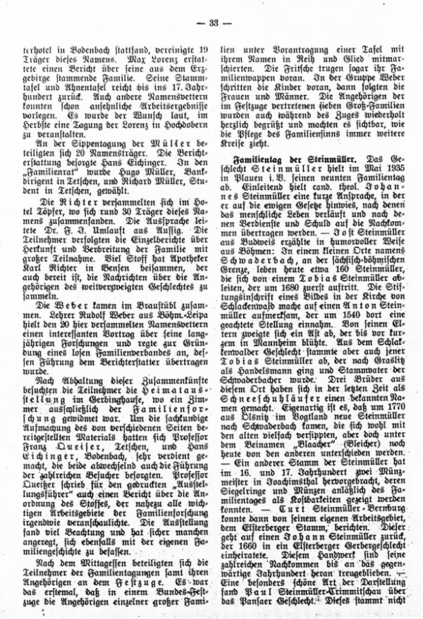 Familientag der Steinmüller