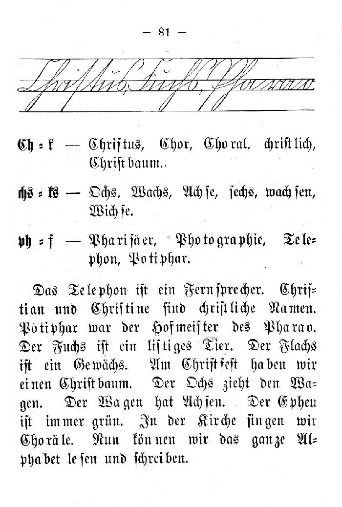 Deutsche Fibel - (Schreibschrift /Druckschrift)