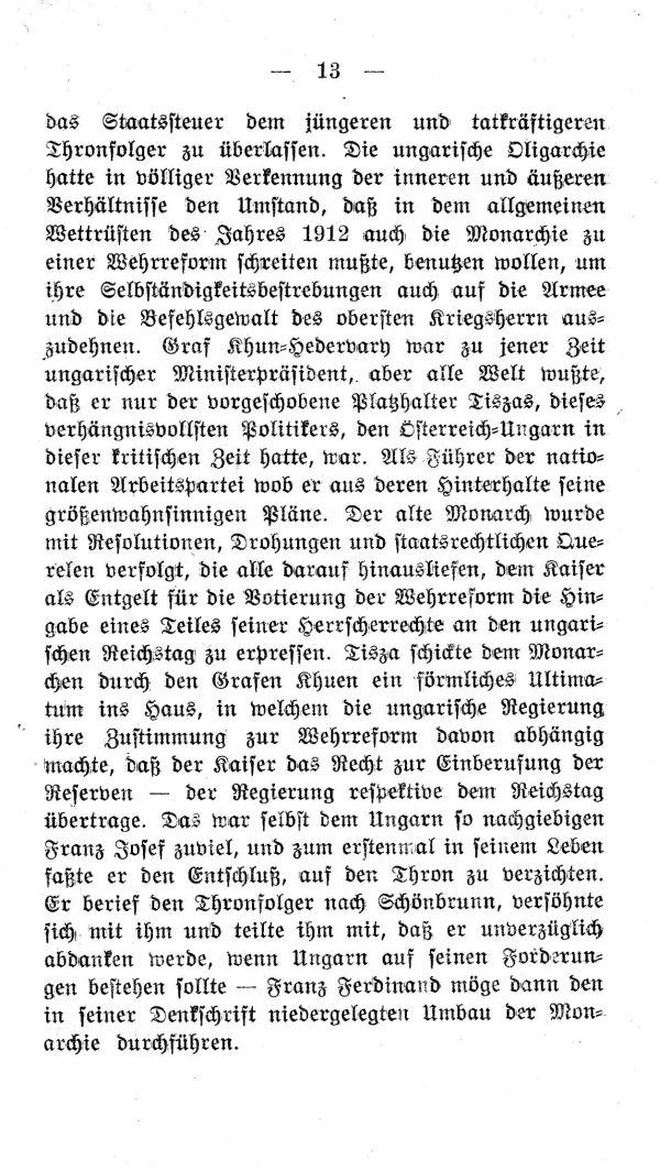 I.  Kapitel: Hinter den Kulissen der Hof- und Hauspolitik von 1912-1914