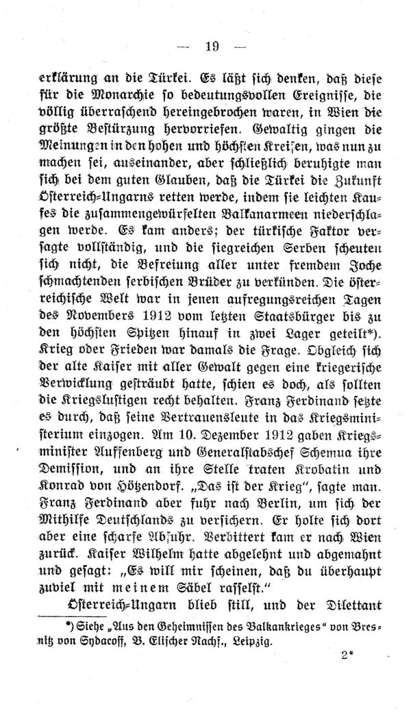 I.  Kapitel: Hinter den Kulissen der Hof- und Hauspolitik von 1912-1914