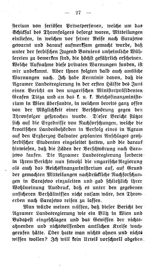 II. Kapitel: Die Wahrheit über den Fürstenmord von Sarajewo