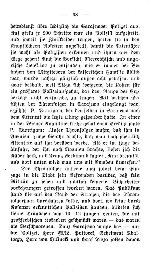 II. Kapitel: Die Wahrheit über den Fürstenmord von Sarajewo