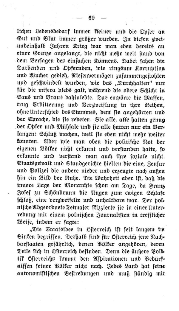 IV. Kapitel:  Die Aera des letzten Kaisers