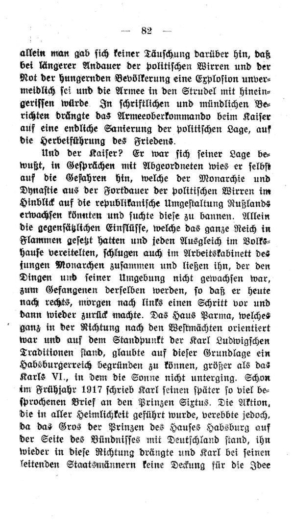IV. Kapitel:  Die Aera des letzten Kaisers