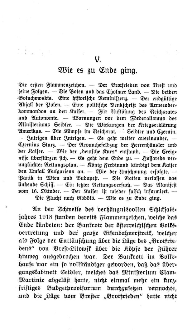 V. Kapitel:  Wie es zu Ende ging 