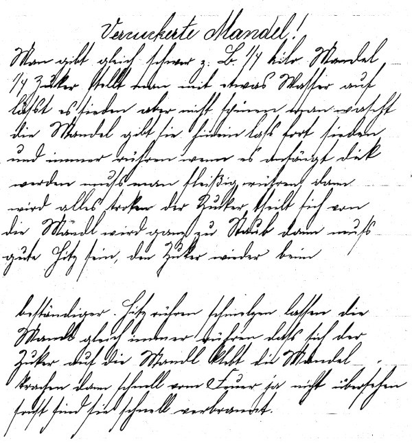 Rezept 'Vercuckerte Mandel'