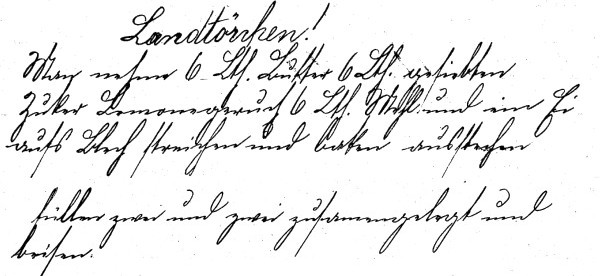 Rezept 'Landtörchen'